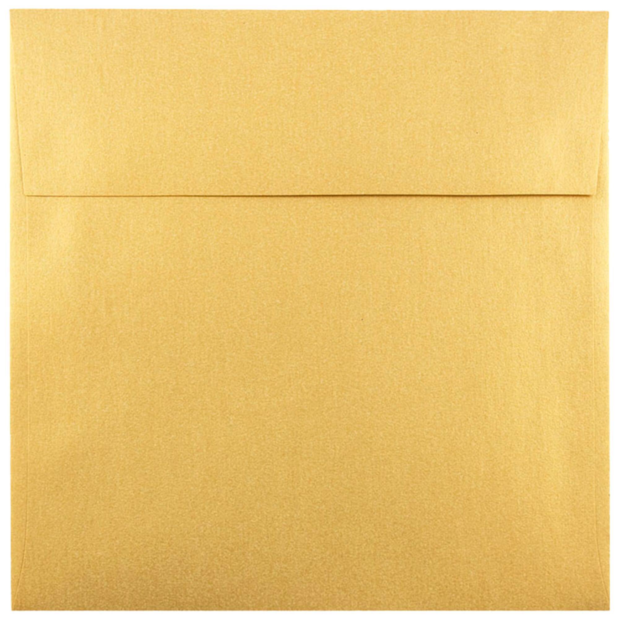 JAM Paper 6" x 6" Square Metallic Invitation Envelopes